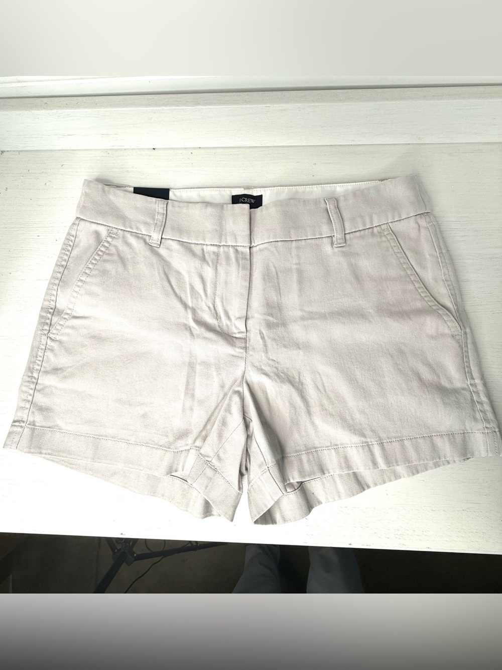J. Crew Women's Light Beige Shorts Size 4. 3.5inch. Brand new with tags